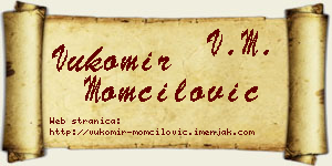 Vukomir Momčilović vizit kartica